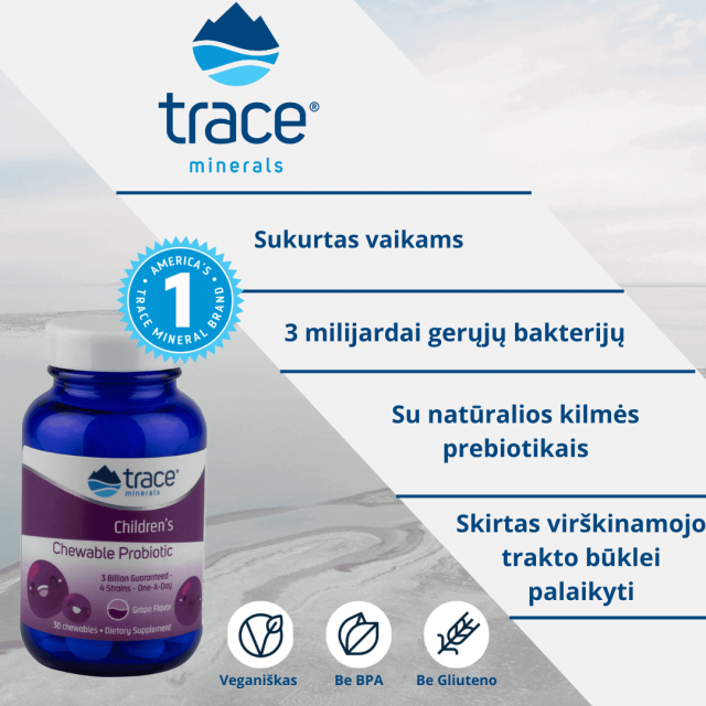 Vaikiškų probiotikų infografikas| Adiosdoc